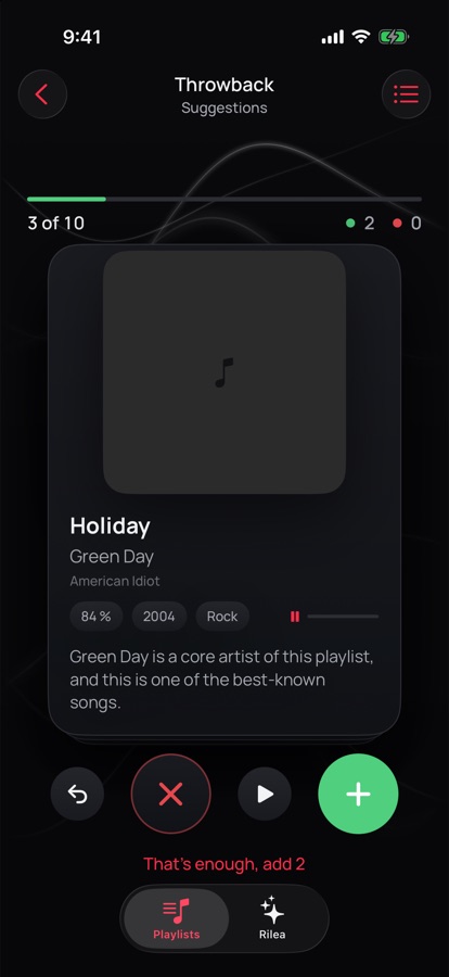 Suggestions that fit this playlist, not a genre.